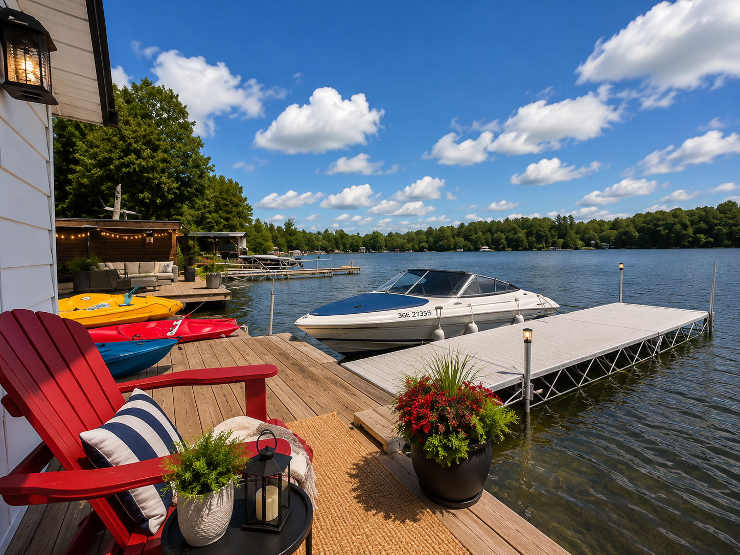 Tates Bay — Dock & Boat